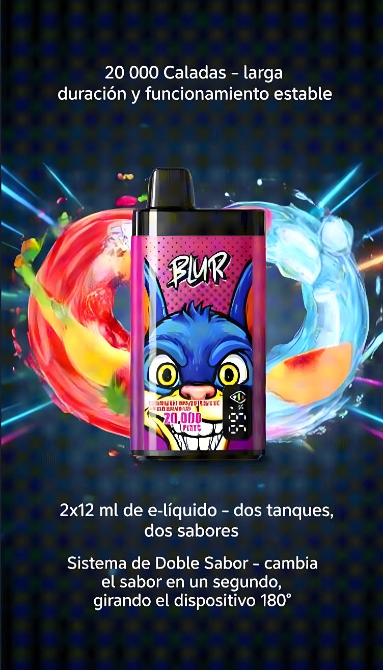 Blur 20000 20K España Vaper Desechable 20000 Caladas - Cigarrillos electrónicos desechables con sabores vaper