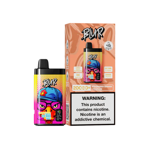 Blur 20000 20K España Vaper Desechable Peach Ice Strawberry Banana 20000 Caladas - Vaper con nicotina